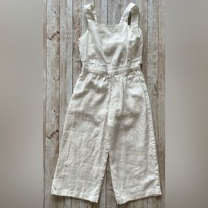 Girls Zara White Jumpsuit size 7